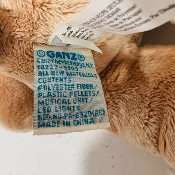 Baby Ganz Musical Plush Pull Down Crib Toy Teddy Bear Baseball MVP 10in. NWT - Picture 6 of 9